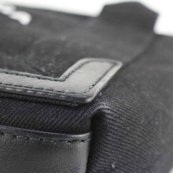 Balenciaga Black Canvas x Calfskin XS Navy Cabas 2way Crossbody 89ba629s - Picture 9 of 12